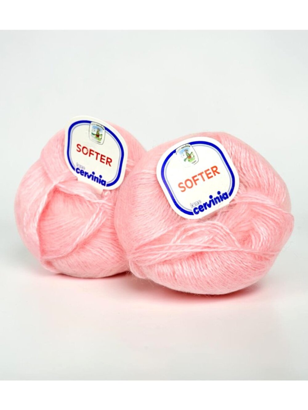 Lane Cervinia Softer Yarn 50g Pink Mohair Acrylic Blend Made In Italy - Lot of 2